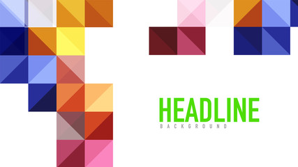 Fototapeta premium Modern geometric presentation background