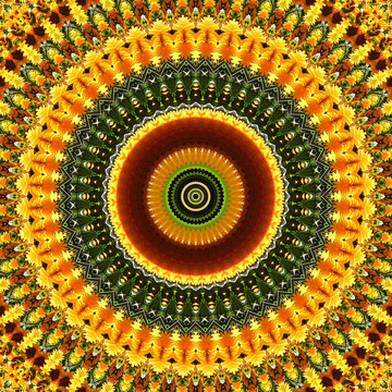 bright circle abstract mandala background