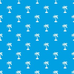 Palm pattern seamless blue