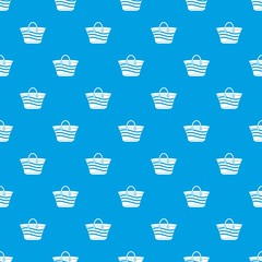 Women beach bag pattern seamless blue