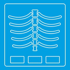 X ray photo icon, outline style