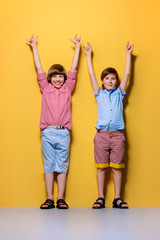 Fototapeta premium two cheerful boys