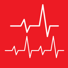 heartbeat icon. heartbeat logo 