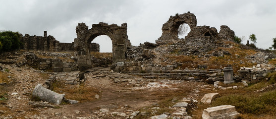 Beautiful landscape of Aspendos surroundings