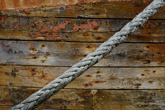 mati&egrave;re texture corde cordage bateau coque vieux latte bois vieillir port marin fond