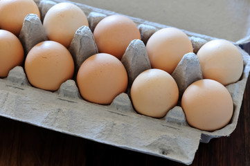 Raw eggs closeup - 167979356