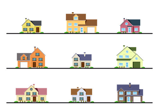 Set of houses