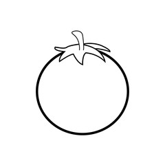 Web line icon. Tomato.