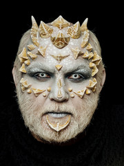 Alien or reptilian makeup