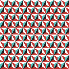 Seamless geometric Art Deco background pattern