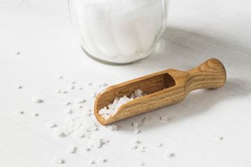 salt and glass salt shaker