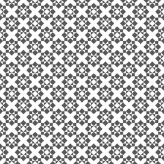 Seamless Black and White Art Deco Lattice Vector Pattern