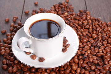 Fresh Roasted Coffee Beans Background