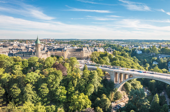 Nice view of Luxembourg City