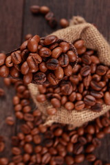 Fresh Roasted Coffee Beans Background