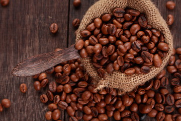 Fresh Roasted Coffee Beans Background