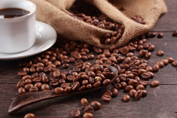 Fresh Roasted Coffee Beans Background
