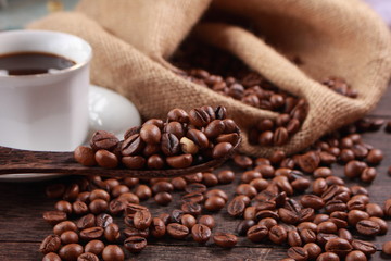 Fresh Roasted Coffee Beans Background