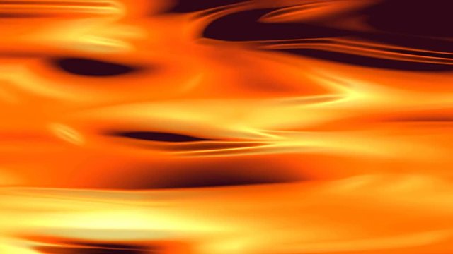 Abstract computer animated fire background simulating a fiery plasma on a black background