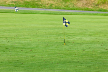 Obraz premium Golf course in the countryside.
