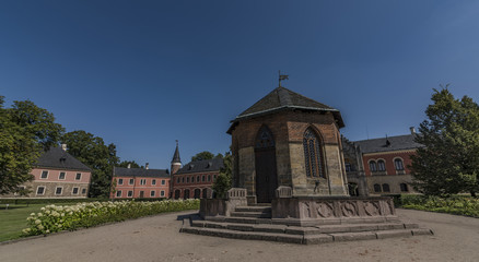 Obraz premium Sychrov castle in north Bohemia in sunny day