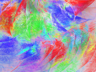 Abstract fractal background 3D rendering