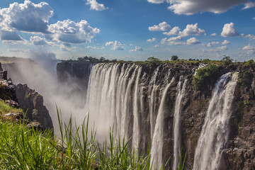 View of Victoria falls in Zambia