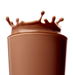 chocolate milk drink splash glass