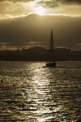 San Diego bay sunset