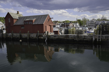 Fototapeta na wymiar Rockport Massachusetts waterfront