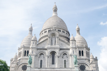 Obraz premium Sacre-Coeur Basilica on Montmartre, Paris, France