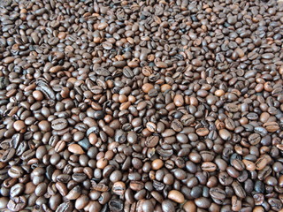 Background of coffee beans, coffee beans