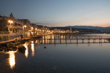 Obraz premium The village of Scario in Italy