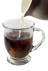 Cream in coffee