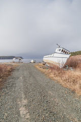 Gravel Road and Boat - 168008942