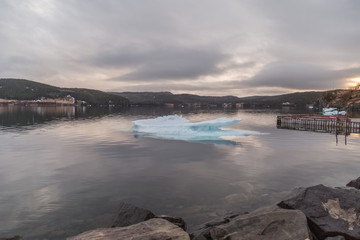 Ice on Black Water Trinity Newfoundland - 168009709
