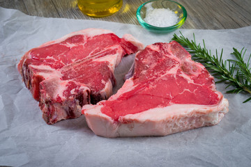 Uncooked T-Bone Steak