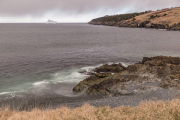 Seaside and Iceberg in Distance - 168010366