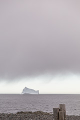 Tall Rain Clouds and Iceberg - 168010969