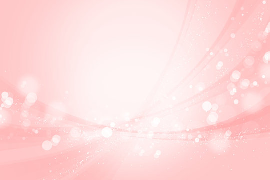ピンクのボケ　光と曲線　背景
