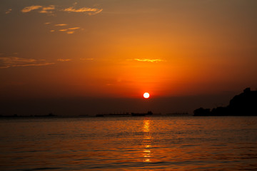 sunset sky, thailand.