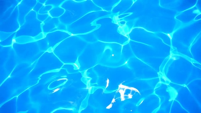 Clear water in a outdoor swimming pool in the club