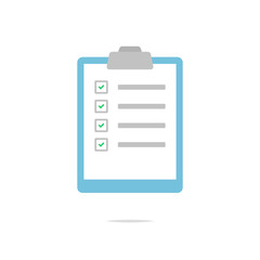 Clipboard with check marks icon vector