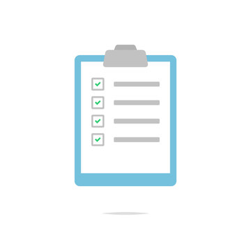 recommend clip art: Clipboard with check marks icon vector