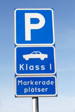 Parkeringsplat f&ouml;r personbil klass 1