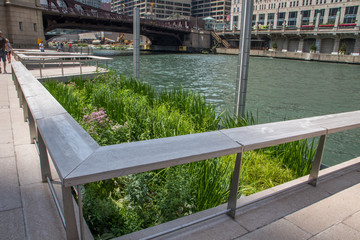 floating gardens am Riverwalk, chicago