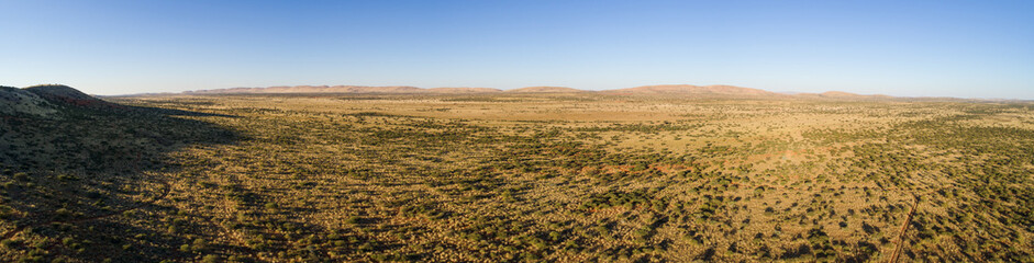 Aerial views over the Kalahari in the Northern Cape of South Africa
