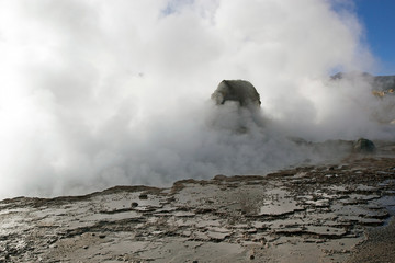 Fototapeta na wymiar El Tatio geysers, Chile