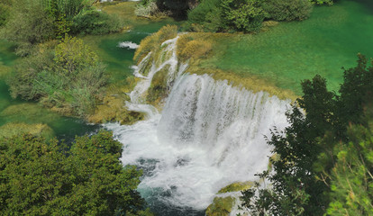 Naklejka na ściany i meble Krka Waterfall Croatia