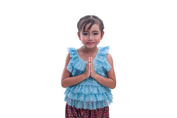 lovely little girl with thai dress, Culture of Thailand